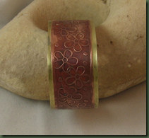 copper and brass bracelet