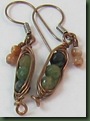 pea pod earrings