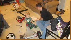 putting together tricycle